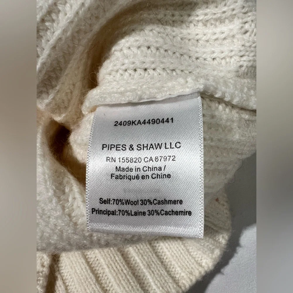 Veronica Beard Ecru Matilda Wool Cashmere Sweater | XS - Picture 13 of 13